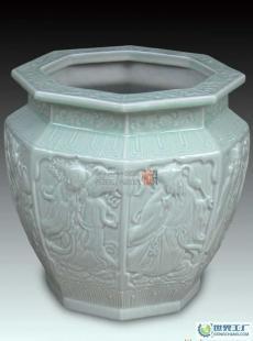 景德镇瓷器 青釉雕刻 八角八仙图_礼品、工艺品、饰品_世界工厂网中国产品信息库