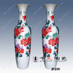 景德镇定做纯手工房产开业礼品陶瓷大花瓶厂家