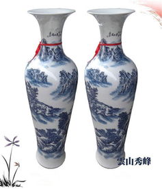 景德镇精工手绘大花瓶 商务馈赠与开业乔迁的典雅之选